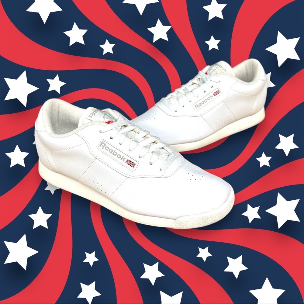 Reebok Classic Princess White Casual Walking Women’s Shoes 8.5 Wide D